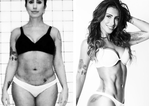    10 meses após parto, Jaque Khury exibe físico de cair o queixo