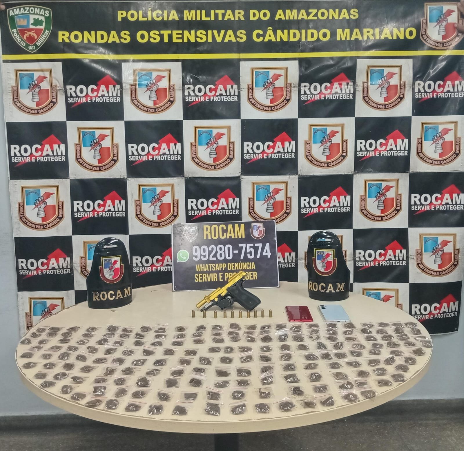 Com passagens por morte e roubo, homem é flagrado armado no Ouro Verde