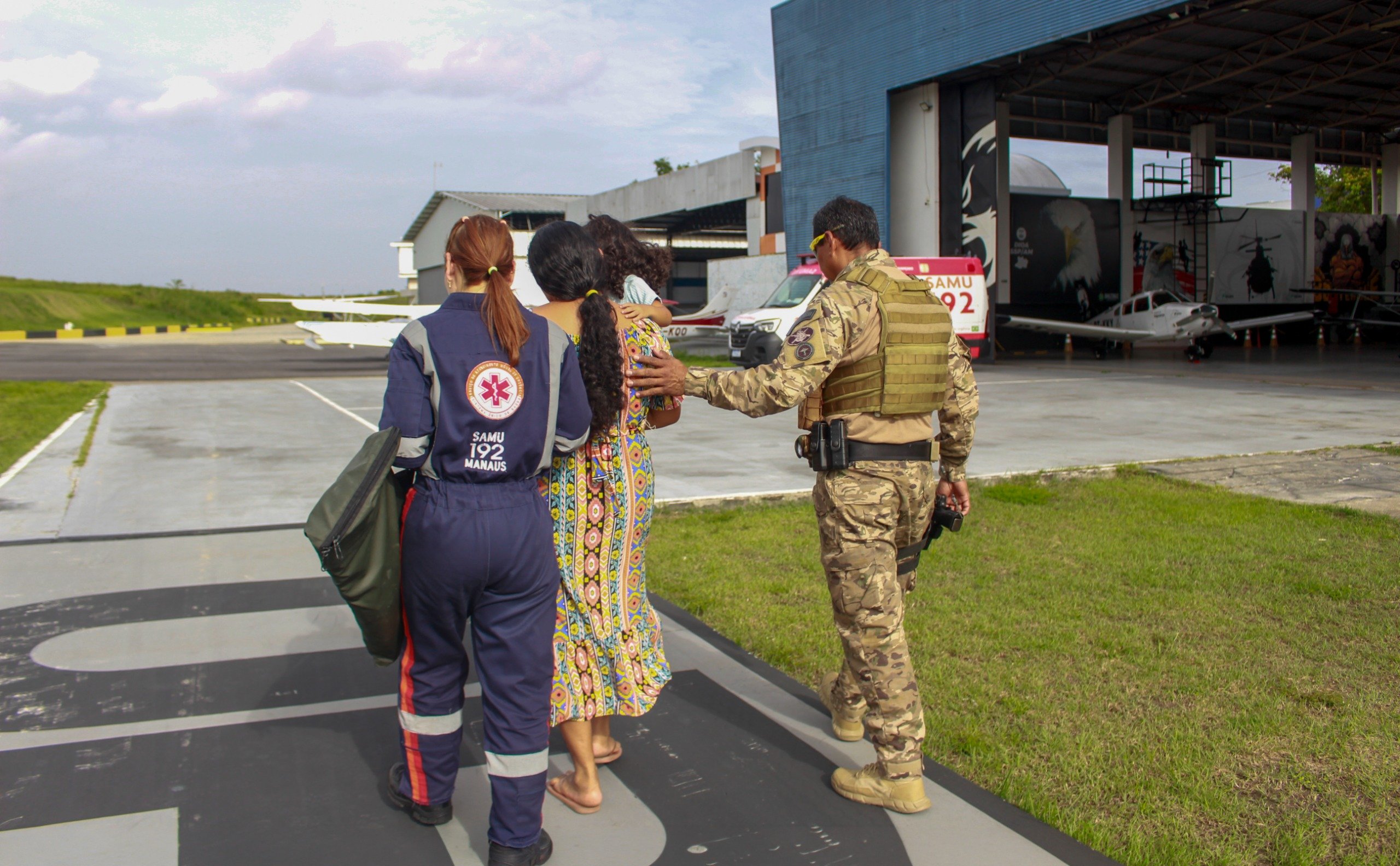 Criança ferida por ouriço de castanha é socorrida pelo Dioa no Amazonas