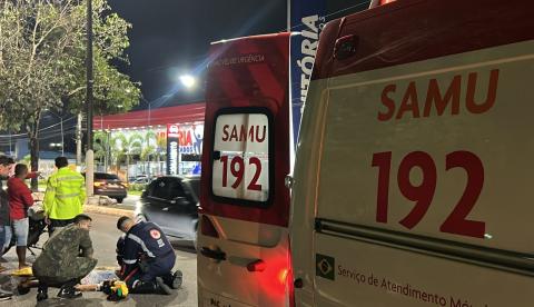 Av. Rodrigo Otávio registra dois acidentes em sentidos opostos em menos de 15 minutos