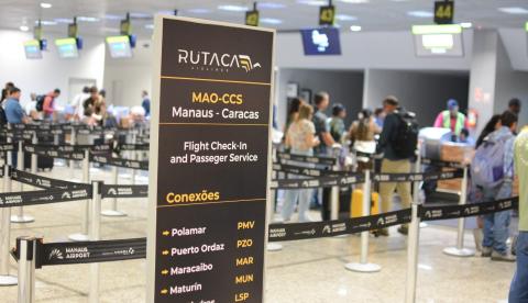 Voo direto de Manaus para Caracas volta a operar a partir desta quarta