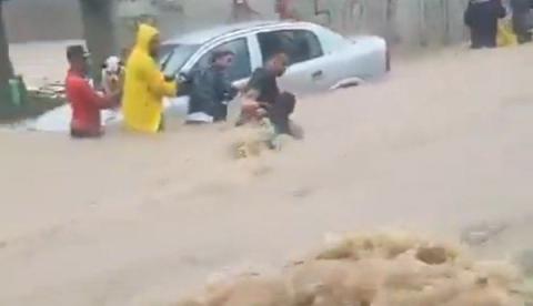 Cordão humano salva homem arrastado por enxurrada em Paraty no Rio de Janeiro; veja vídeo