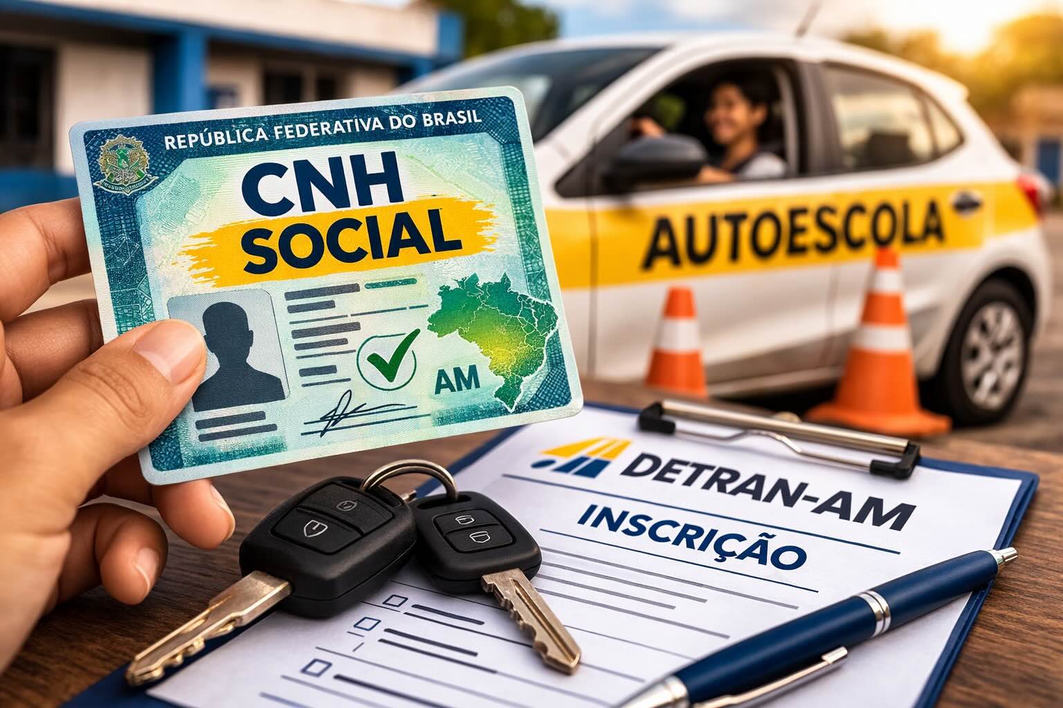 CNH Social no Amazonas: 6 passos para tentar a carteira de motorista gratuita