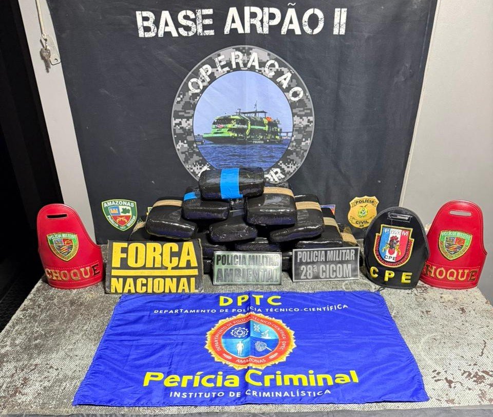 Operação apreende 18 kg de drogas avaliados em R$ 550 mil no entorno de Coari