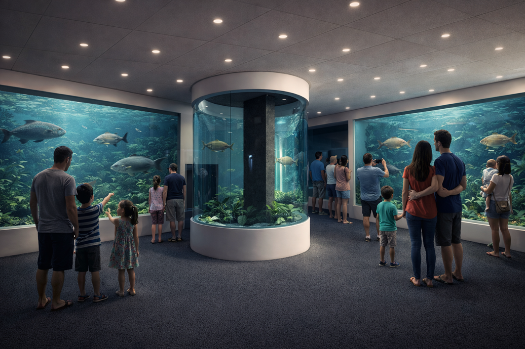 Rio Negro e Solimões no Centro: confira como será o novo Aquário de Manaus