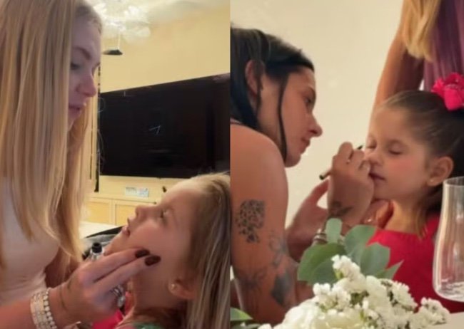 Virginia joga shade para Ana Castela após cantora maquiar Maria Flor: "Só a mamãe"