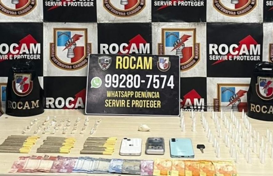 Dupla é presa após serem flagrados pela PM distribuindo droga