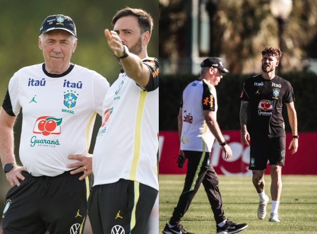 Ancelotti anuncia estreia de Léo Pereira e mudanças na Seleção Brasileira