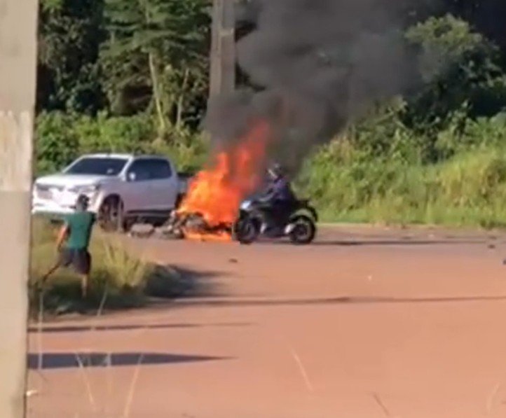 Identificado motociclista morto após acidente com explosão na AM-070