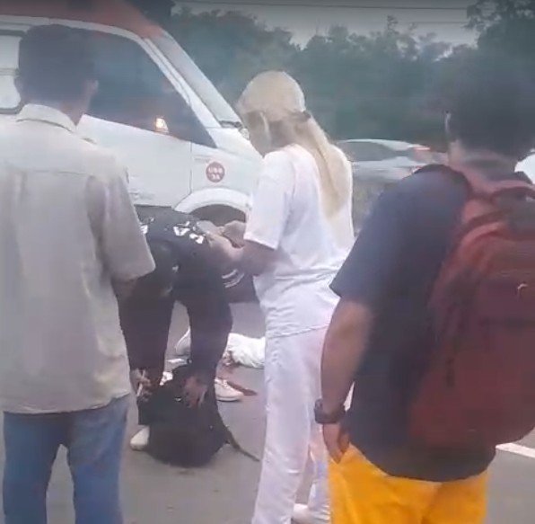 Motociclista perde perna em acidente brutal na Av. do Turismo