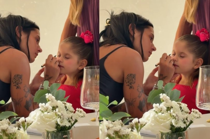 Ana Castela e Zé Felipe se reúnem para comemorar Dia das Mulheres