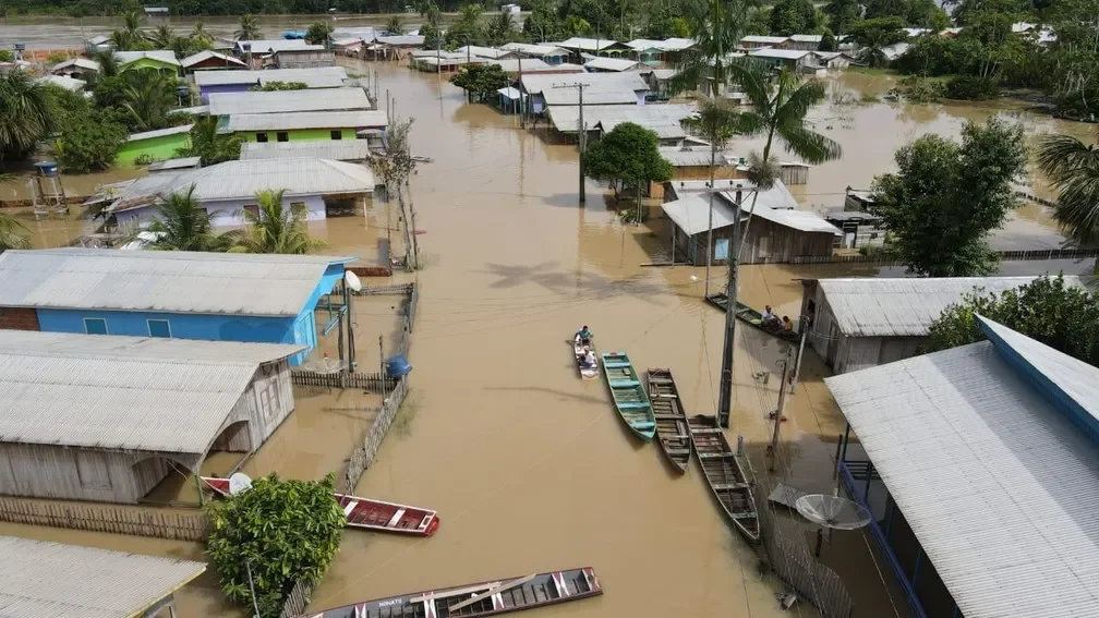 Cheia no Amazonas: 11 municípios entram em estado de Emergência e 23 em Alerta