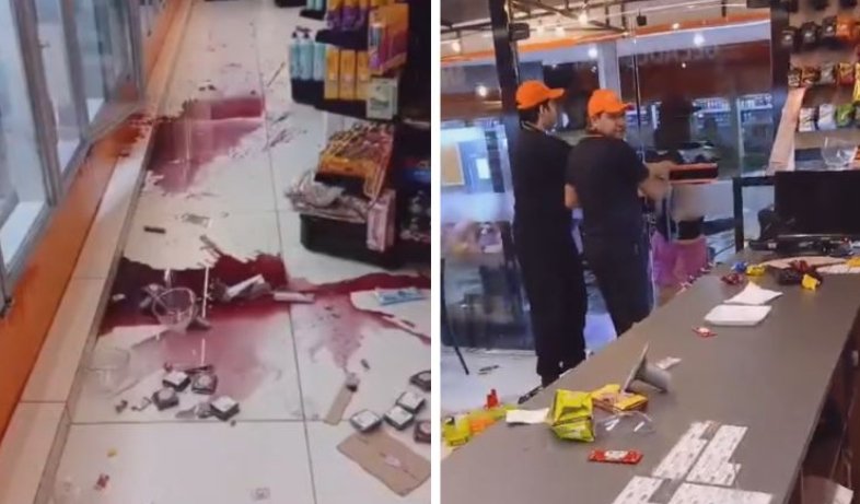 Mulher acusa funcionário de furto e destrói loja de conveniência no Parque 10; vídeo