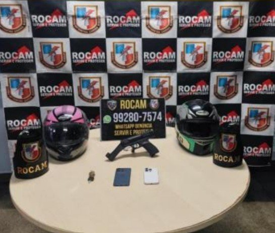 Homem é preso no Novo Aleixo após assaltar a agredir vítima com golpes de capacete