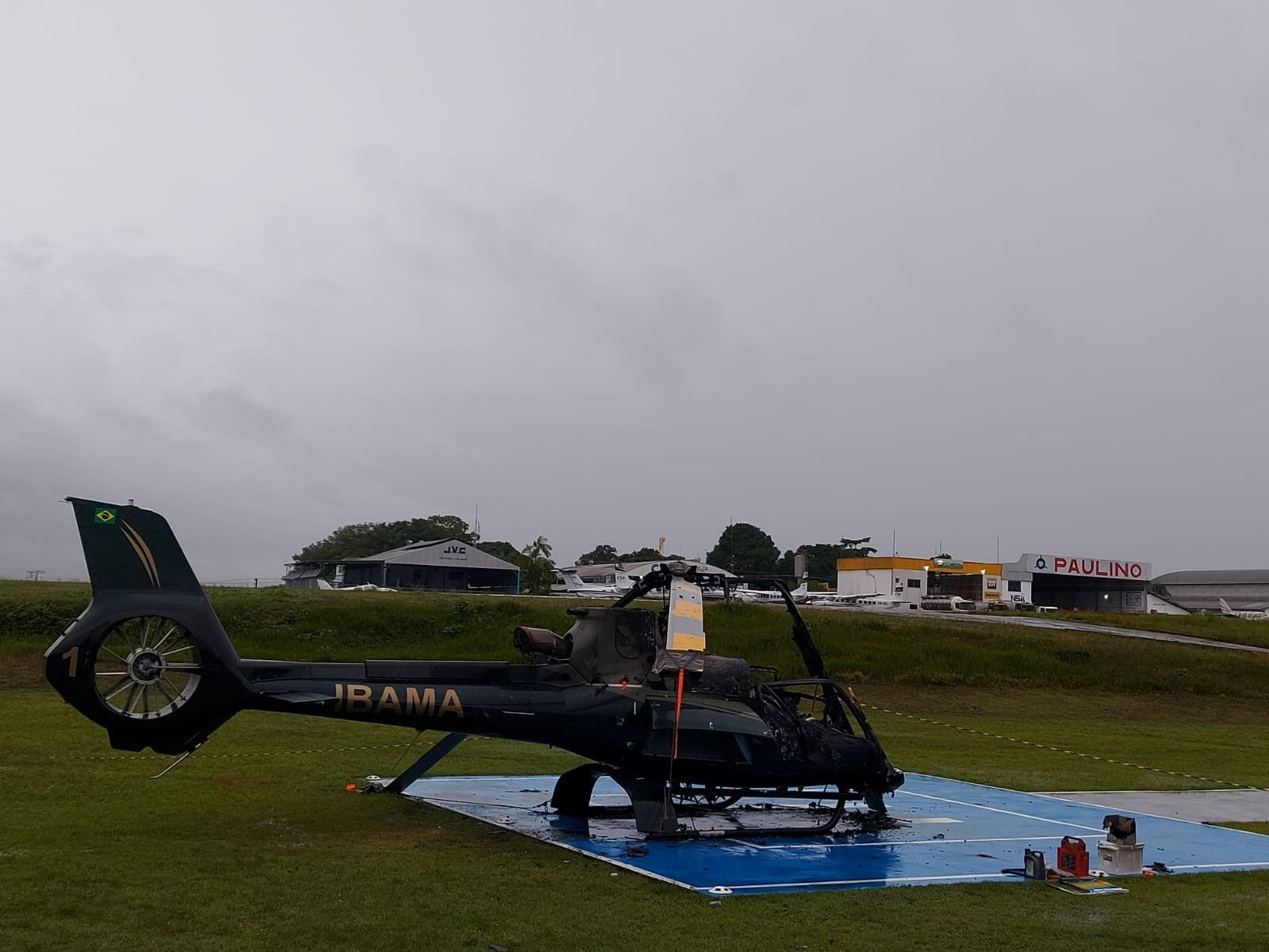 Justiça condena empresário por incêndio de helicópteros do Ibama em Manaus