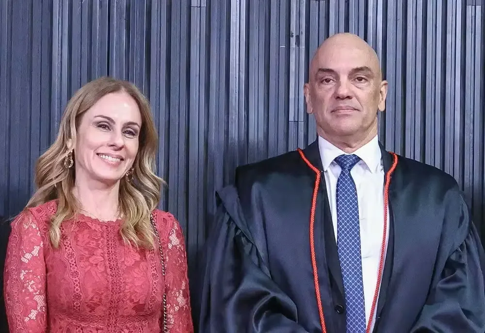 Esposa de Alexandre de Moraes nega ter recebido mensagens de Vorcaro