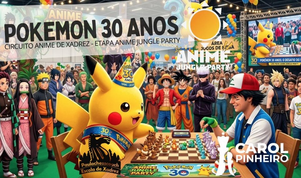 Torneio de xadrez inspirado em Pokémon abre vagas em Manaus; saiba mais