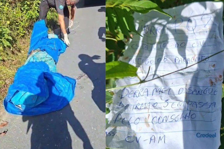 Com recado de facção e sem cabeça, homem é encontrado morto na AM-010
