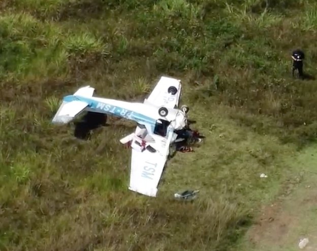 Vítimas de queda de avião no Aeroclube são identificadas; piloto morre e aluno fica ferido