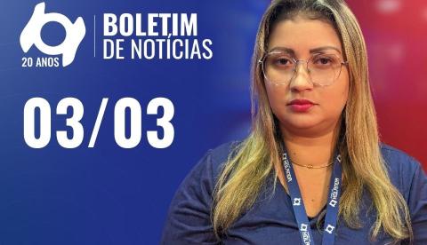 Confira as principais notícias no 'Boletim' desta terça-feira; Assista