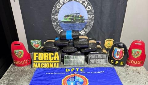 Operação apreende 18 kg de drogas avaliados em R$ 550 mil no entorno de Coari