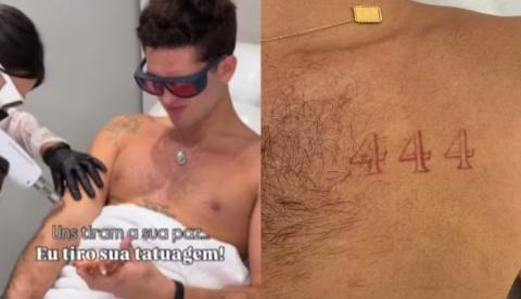 Em fase "clean", João Guilherme decide remover oito tatuagens