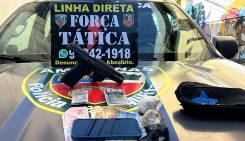 Polícia recupera arma roubada de PM em operação no Coroado