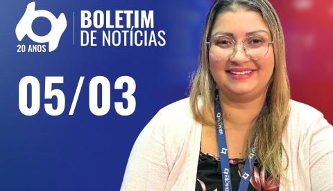 Confira as principais notícias no 'Boletim' desta quinta-feira; Assista