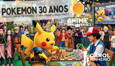 Torneio de xadrez inspirado em Pokémon abre vagas em Manaus; saiba mais