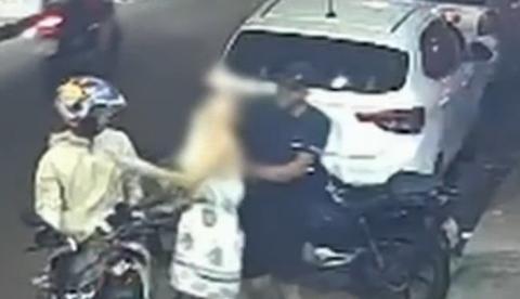 Homem é preso após atacar e agredir ex no meio da rua no Coroado; veja vídeo