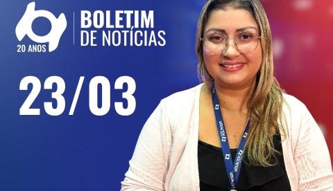 Confira as principais notícias no 'Boletim' desta segunda-feira; Assista