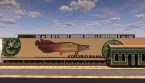 Novo cartão-postal: Começa a construção do grande aquário municipal de Manaus