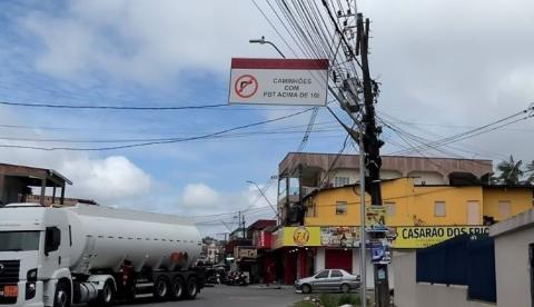 Prefeitura proíbe circulação de carretas pesadas em trecho do Distrito Industrial 2