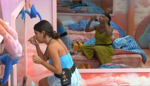 Gabriela e Marciele questionam "jogo duplo" de sister no BBB