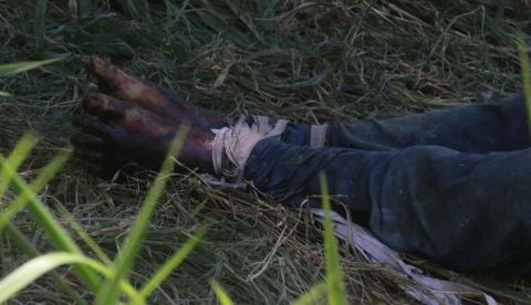 Homem é achado com pés amarrados e parte do corpo em estado esquelético no Distrito Industrial