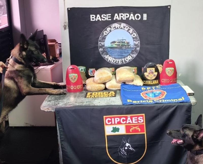 Operação no Amazonas intercepta droga avaliada em R$ 260 mil e prende tripulante