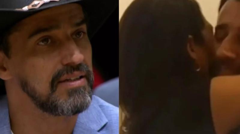 Alberto Cowboy se emociona ao reencontrar esposa após eliminação do BBB26