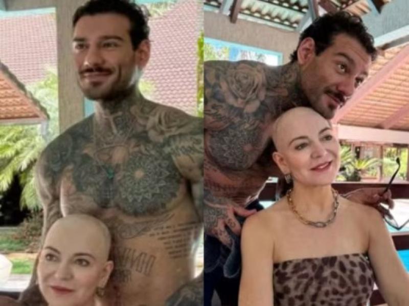 Lucas Lucco homenageia mãe após ela raspar a cabeça por alopecia