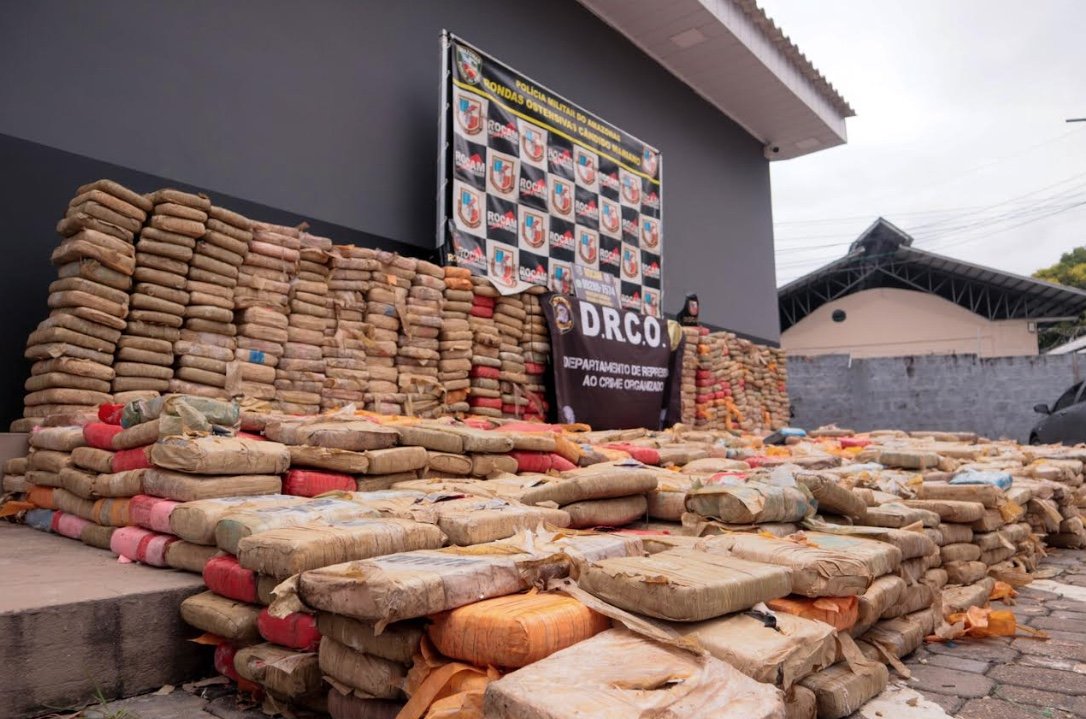 Mais de 14 toneladas de drogas foram apreendidas no Amazonas neste início de ano