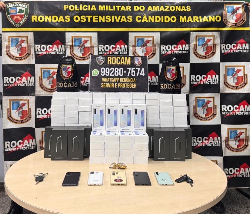 Suspeitos de desviar caminhão e furtar 135 celulares são presos no Tarumã