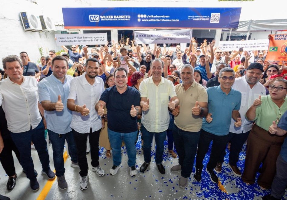 Wilker Barreto se filia ao PSD em ato com Omar Aziz em Manaus
