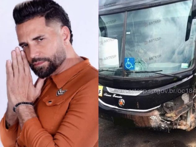 Latino sofre acidente de ônibus em rodovia de SP