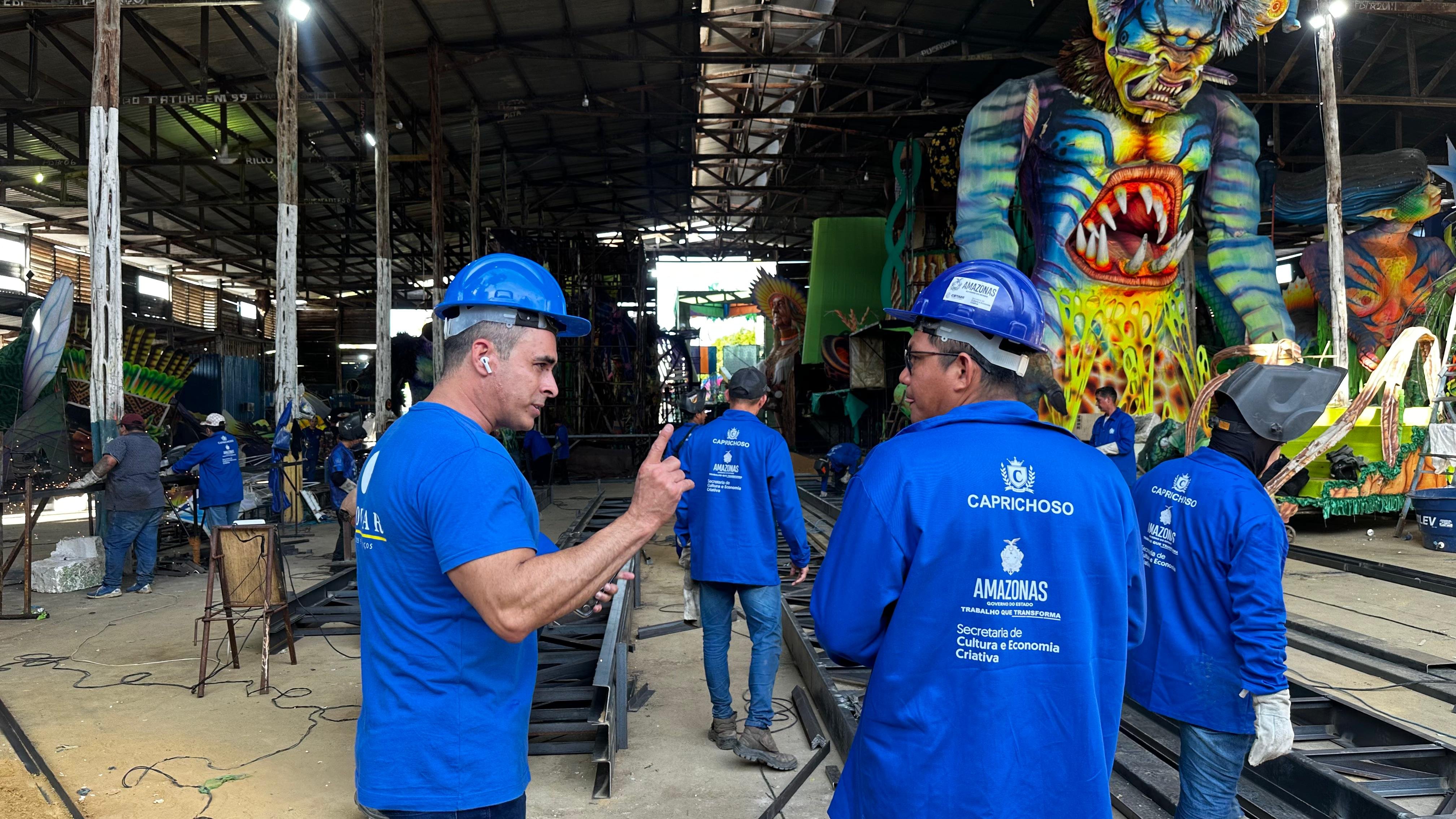 Boi Caprichoso inicia construção de novo galpão em Parintins