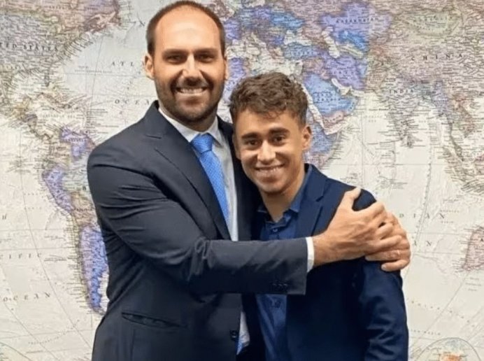 Eduardo Bolsonaro critica Nikolas Ferreira e expõe divisão na direita
