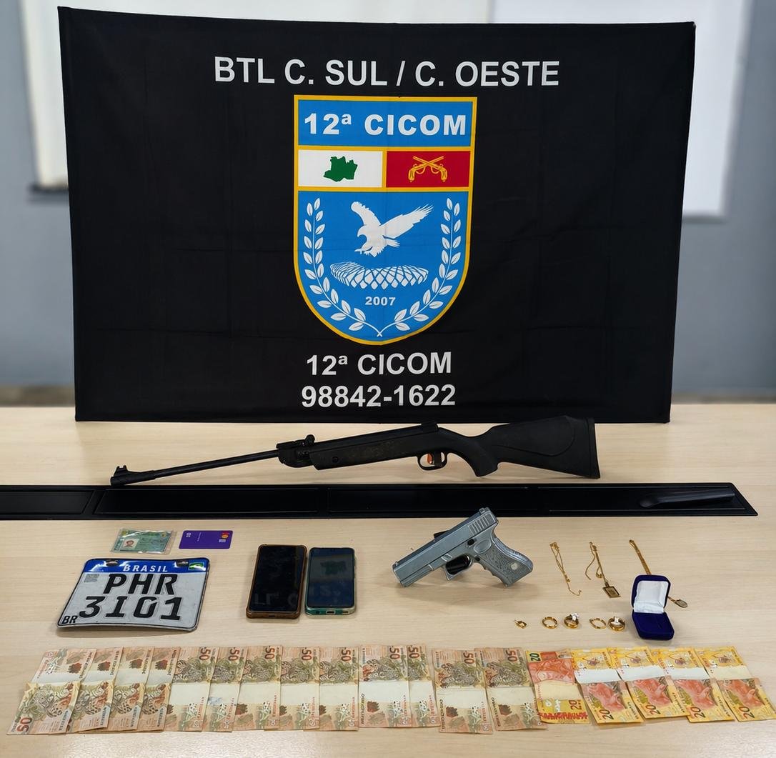 Trio é preso em flagrante após assalto com reféns em floricultura no bairro Flores