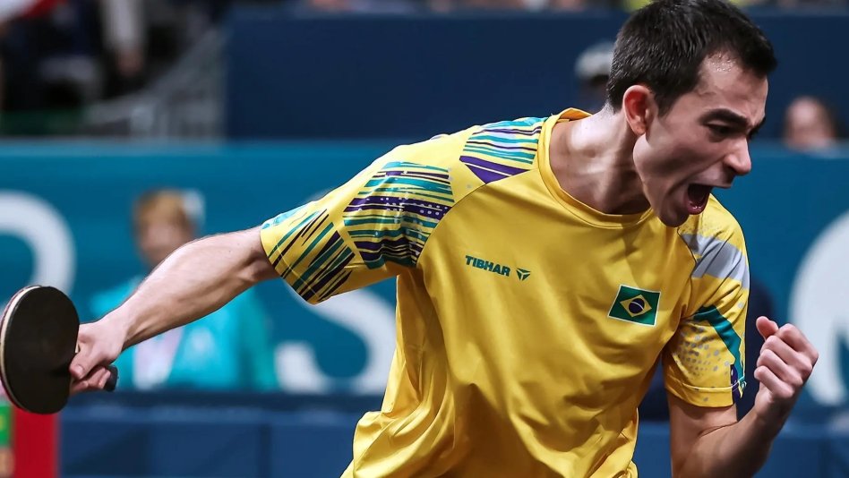 Hugo Calderano garante bronze na Copa do Mundo após derrota para líder chinês