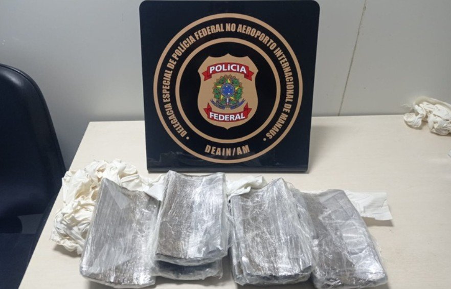 PF prende passageira com seis tabletes de maconha no Aeroporto de Manaus