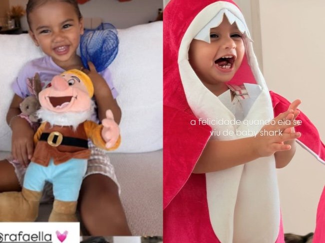 Rafaella Santos antecipa Páscoa e presenteia filhas de Neymar