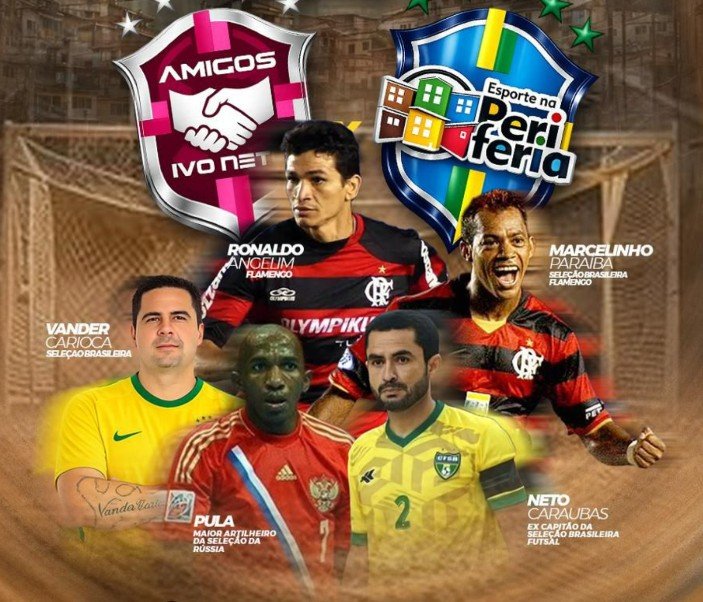 Ídolos do futebol nacional desembarcam em Manaus para o 'Craques na Periferia' hoje