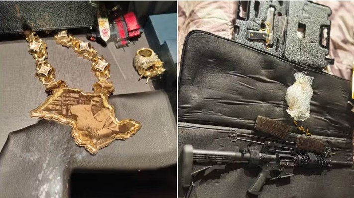 Colar de Escobar, armas e dinheiro; veja o que foi apreendido em operação que prendeu MC Poze do Rodo